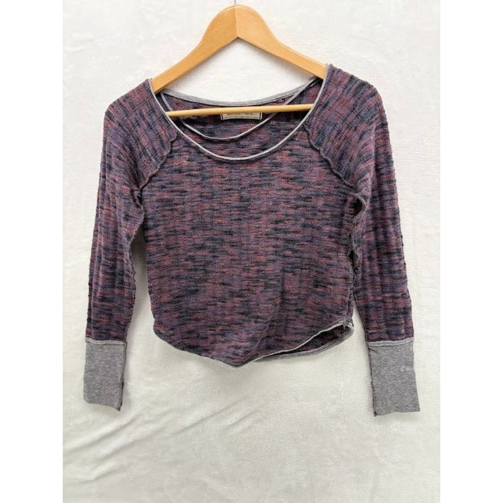 Women's Free People We The Free Long Sleeve Scoop Neck Knit Top Size XS